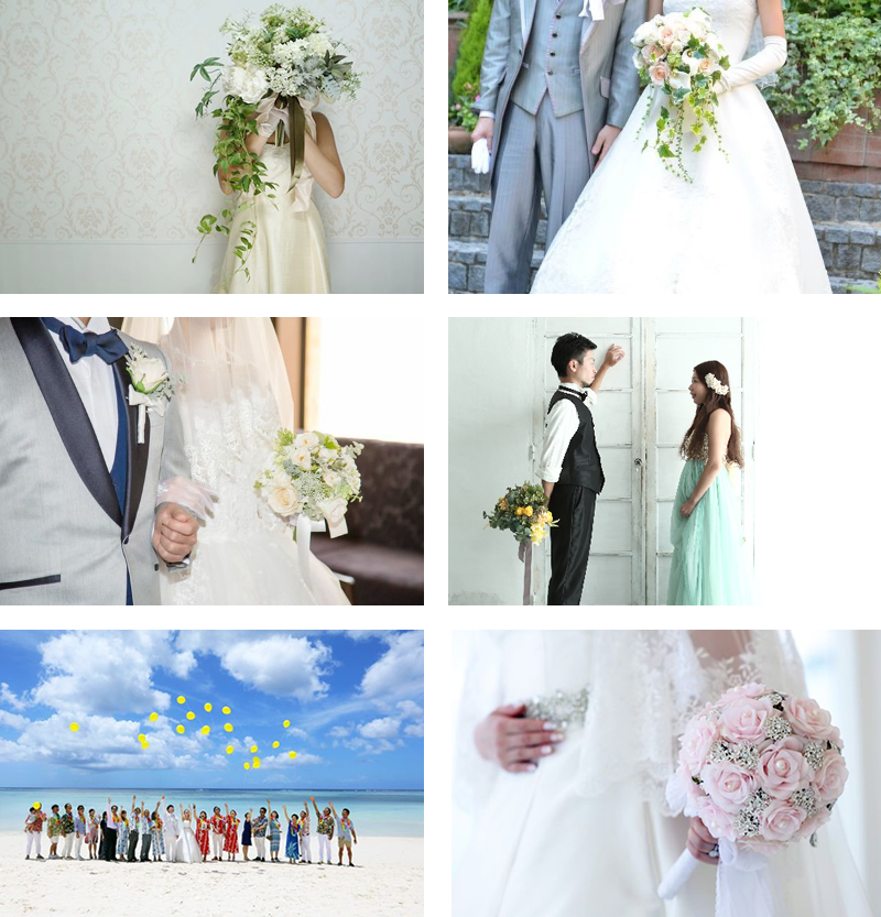 アートフラワー　造花　Akanbi　ウェディング事例