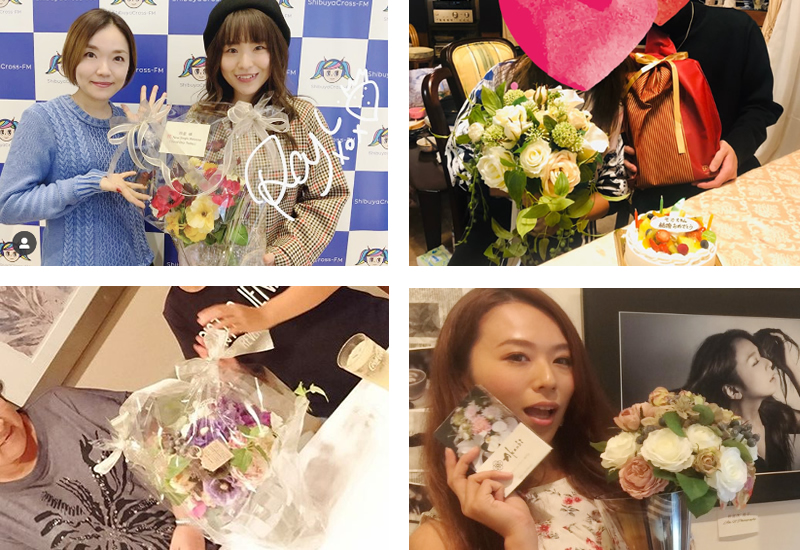 アートフラワー　造花　Akanbi　ギフト事例