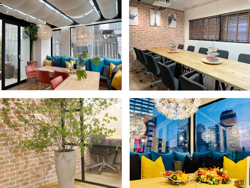 アートフラワー 造花 Akanbi ミーティングルーム&ショールーム