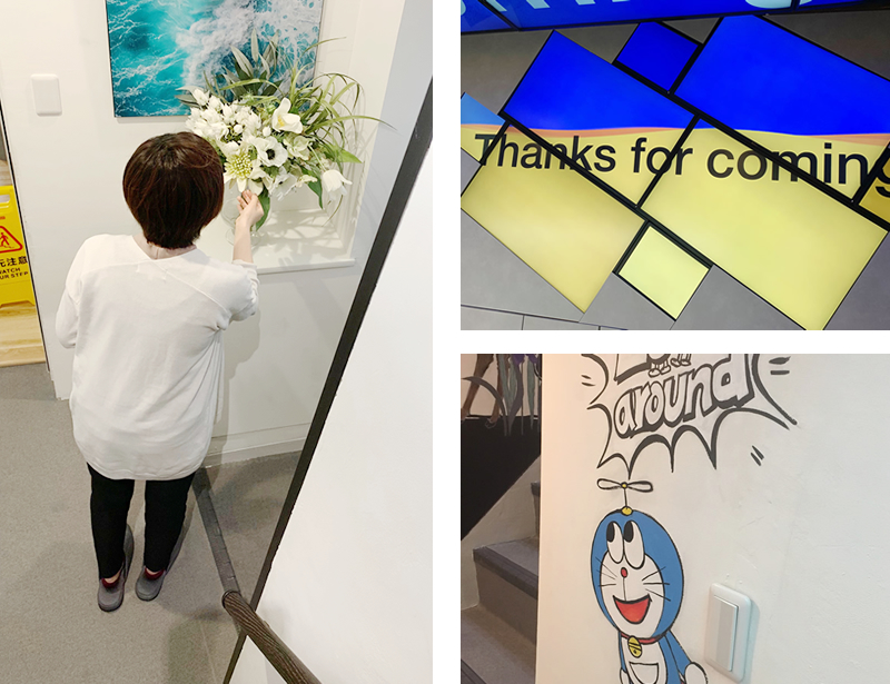 アートフラワー 造花 Akanbi ミーティングルーム&ショールーム