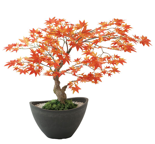 ヤマモミジ ボウル RED 造花 アートフラワー Akanbi